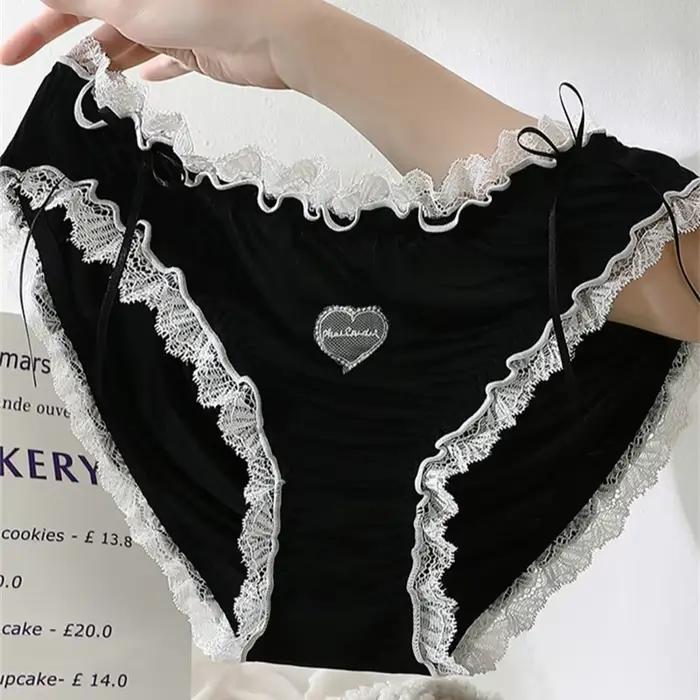 Lingerie Sexy ropa intérieur mujer Lolita femme de chambre privée mignon bragas de mujer grande taille sous-vêtements femmes culotte en dentelle douce lenceria
