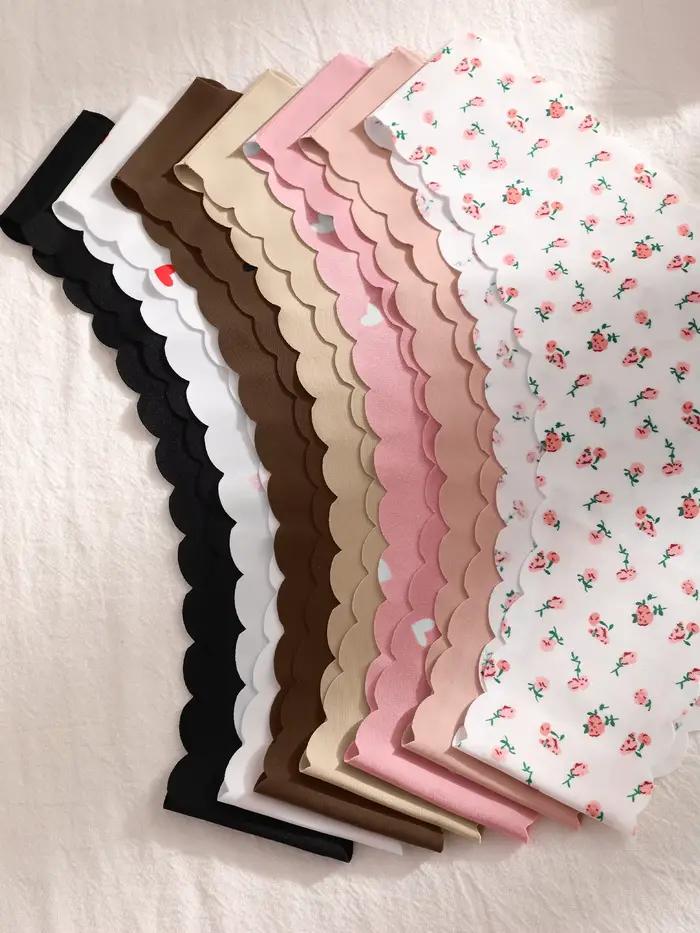 Lot de 7 culottes triangulaires confortables pour femmes, sportives/décontractées, simples et élégantes pour un usage quotidien