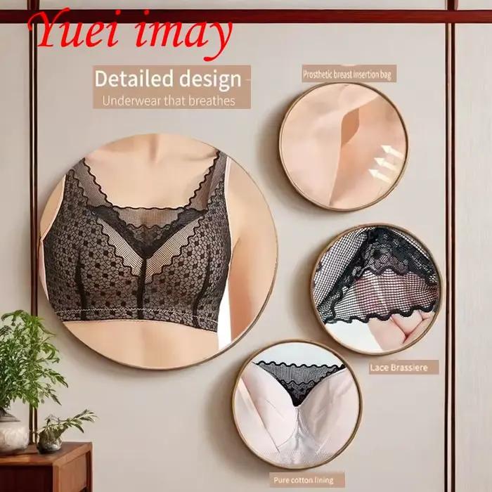 Soutien-gorge de mastectomie avec poches pour prothèse mammaire, refBra2255