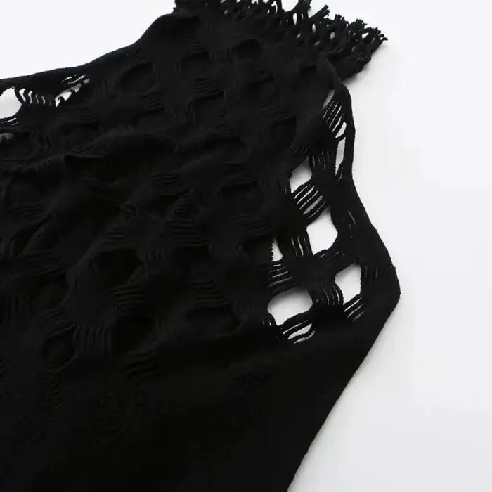 1 pièce Body de plage sexy pour femme, résille transparente, ajouré, à col licou, sans sous-vêtements, style maillot de bain