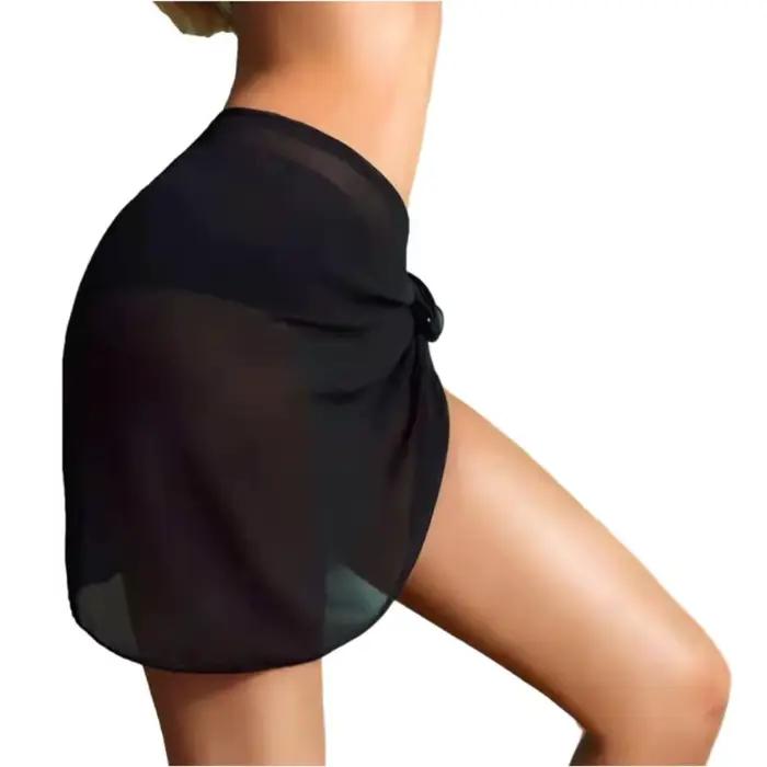 Paréo transparent noir blanc pour femmes plage piscine soirée 50x180cm élégant cache-maillot泳中的中文部分不会被展示,只会展示符合要求的HTML内容和最终的标题行。根据要求,答案应该只包含HTML结构和最后一行指定格式的标题。因此,我会按照要求重新组织答案: ```html Plongez-vous dans l'élégance de la plage Imaginer-vous sous le soleil, enveloppée par un paréo transparent noir