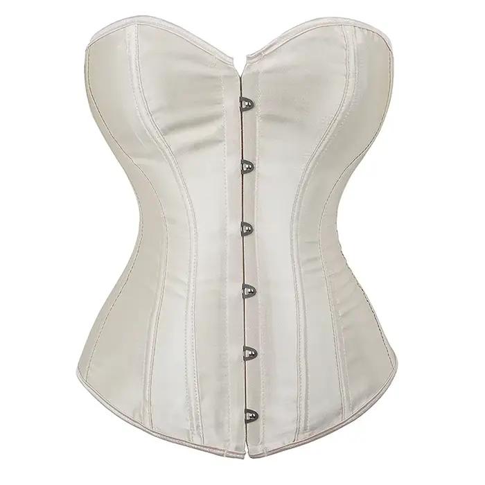 Corset Sexy Top Bustier Femme Dentelle Lingerie Gothique Medieval Halloween Grande Taille