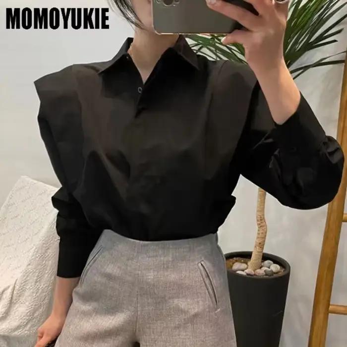 Blouse Vintage à Manches Longues en Polyester et Coton pour Femmes Occasions Spéciales Style High Street