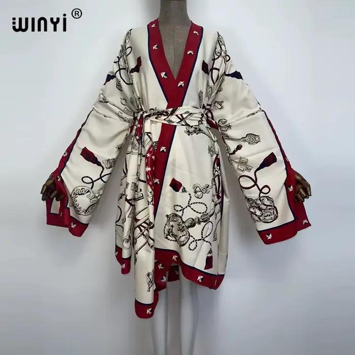 Africký cardigan s netopierími rukávmi pre ženy