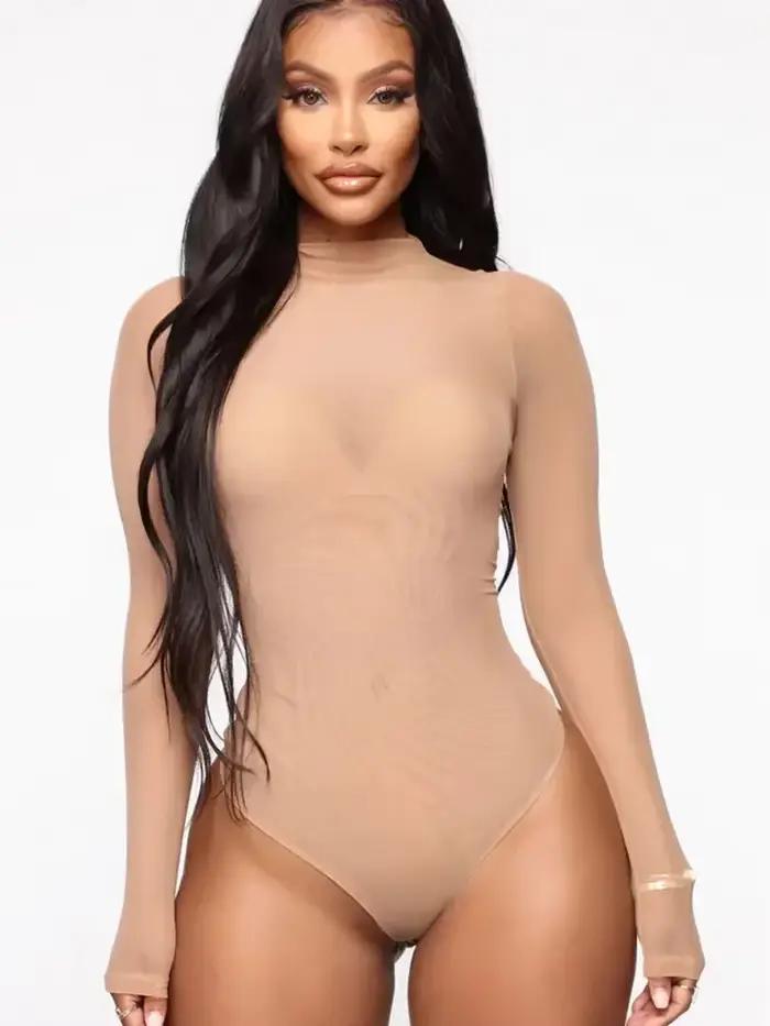 Sexy priehľadné čierne body pre ženy z tenkej sieťoviny