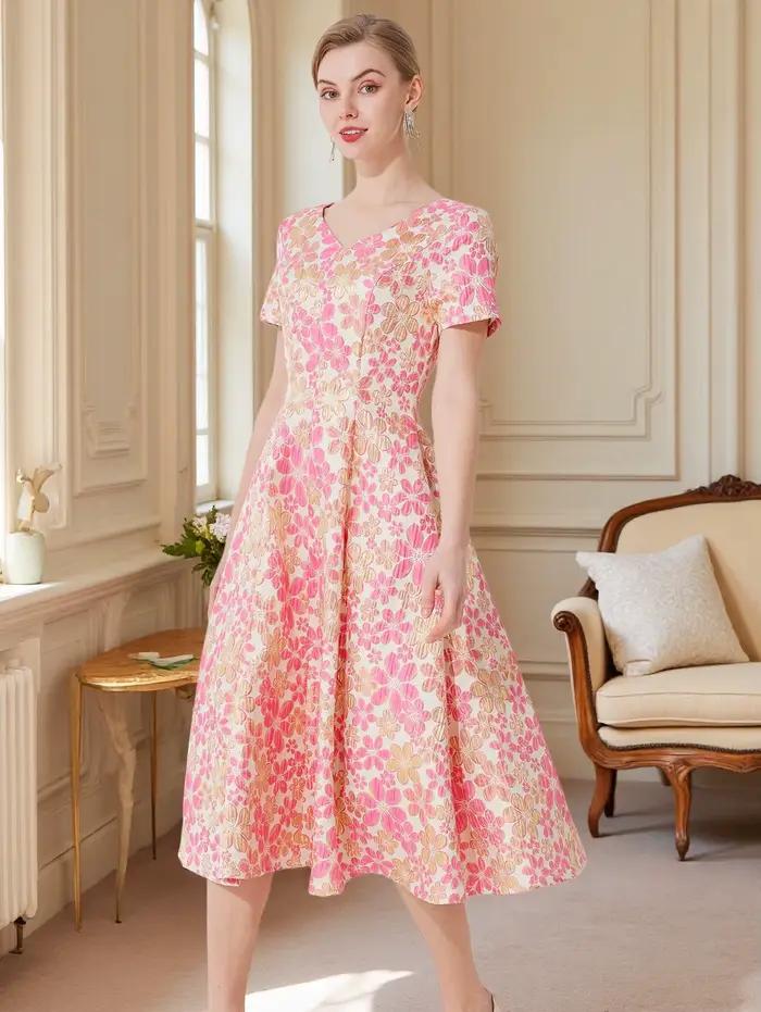 Elegantné a ležérne žakárové šaty pre ženy