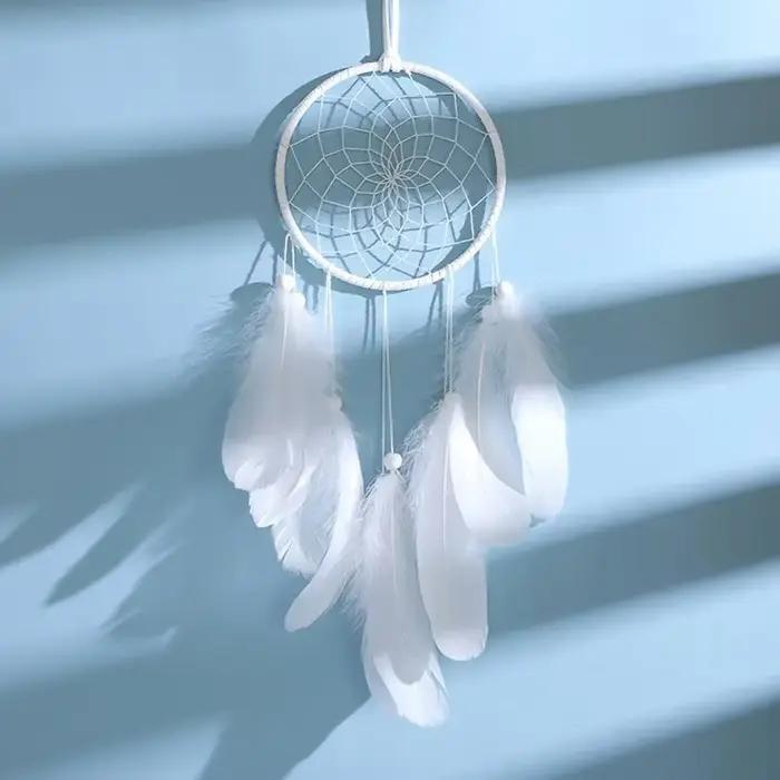 Attrape-rêves fait à la main, pendentif attrape-rêves, carillons éoliens creux créatifs, tenture murale