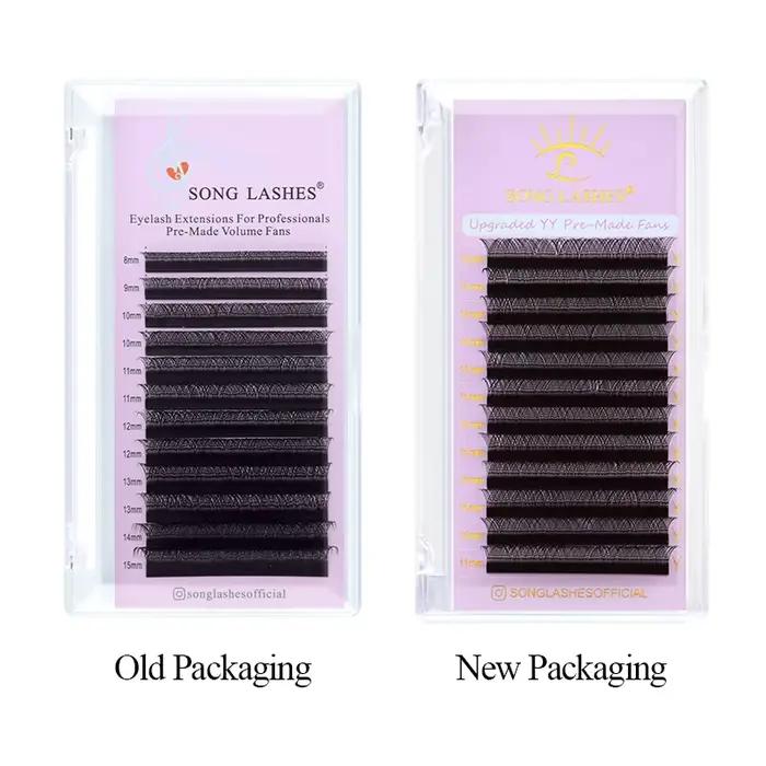 SONG LASHES Y tvar vopred vyrobené vejáre Predlžovanie rias pre salón individuálne riasy C D DD curl 2D YY