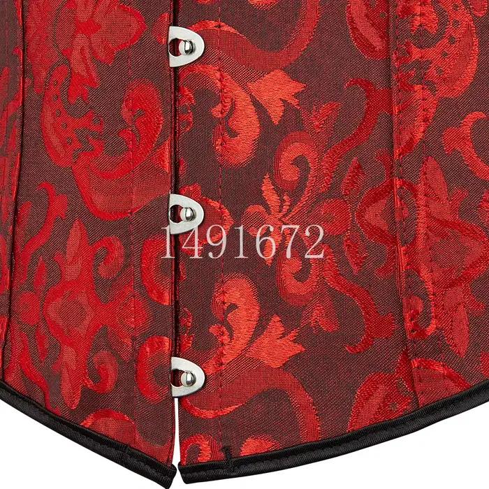 Rose Corset sous le buste haut femmes grande taille taille Cincher Sexy gothique Corpete Corselet mode noir blanc rouge bleu Rose