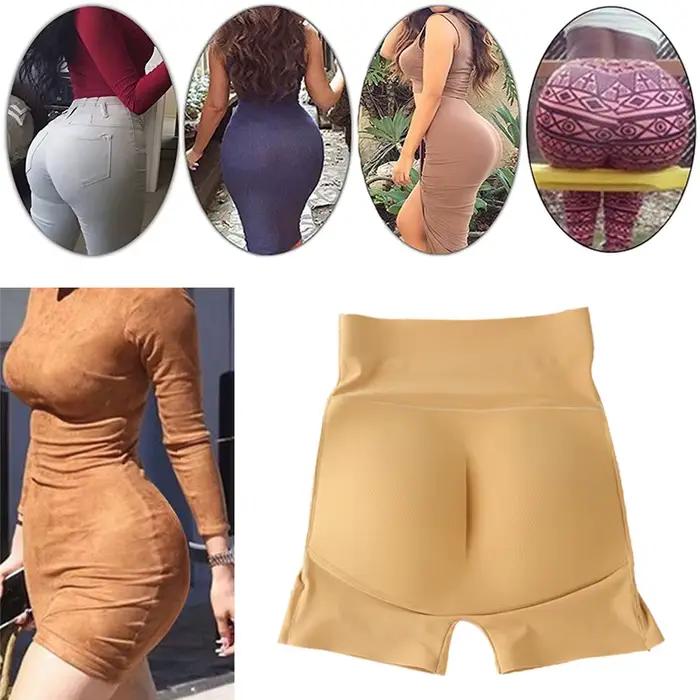 Femmes Sexy taille haute corps Shaper bout à bout rembourré rehausseur de hanche Shapewear ventre contrôle culotte faux cul Shorts