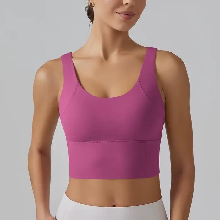 Soutien-gorge de Yoga sous-vêtements femmes été soutien-gorge antichoc beau dos sport course vêtements chauds formation Fitness Yoga débardeur soutien-gorge