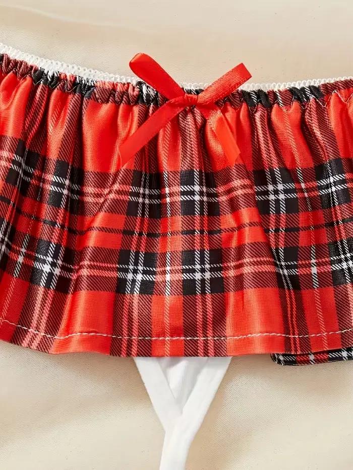 Ensemble de lingerie cosplay d'écolière marin, tenue de jeu de rôle uniforme marine avec volants, dentelle et nœuds