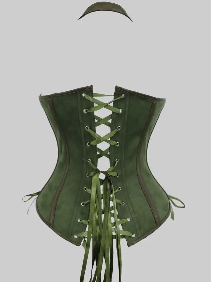 Corsets et bustiers steampunk, sexy, à col halter, gaine de taille synthétique, corset gothique rouge, haut de corset pour femme, vêtements d'extérieur, corselet