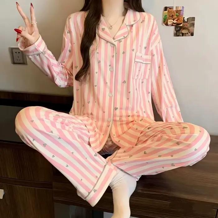 Ensemble de pyjama de luxe féminin imprimé léopard basiques vintage pour femmes occasions spéciales de printemps