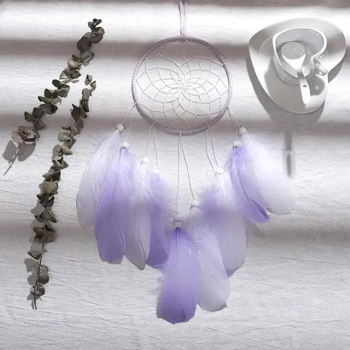 Attrape-rêves fait à la main, pendentif attrape-rêves, carillons éoliens creux créatifs, tenture murale
