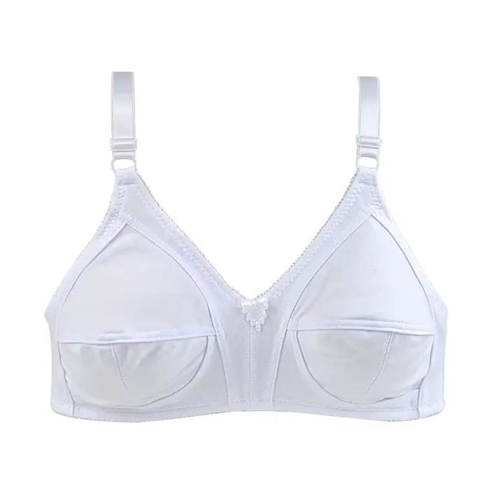 Soutien-gorge fin pour femmes, sans fil, en coton, confortable, grande taille 48C 46CD