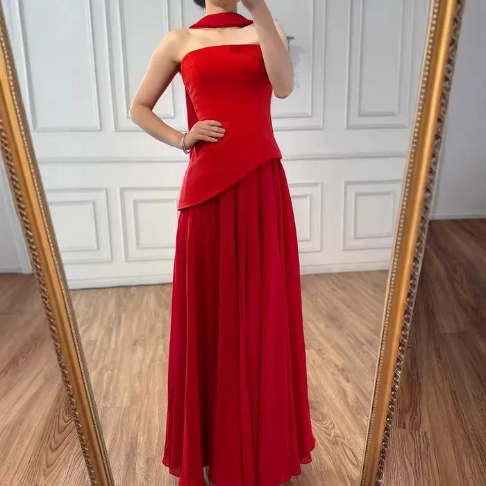 Serene Hill – robe de soirée longue, Corset lilas personnalisé, élégante, jupe fluide, pour femmes, LA73165, 2025