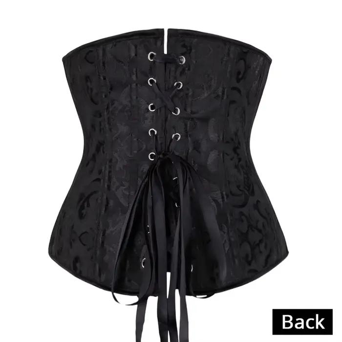 Kostic pod prsia Floral Push Up bez kostice Bustier Gotický Korset pre ženy s predným zapínaním Busk Gorset Korse Sexy