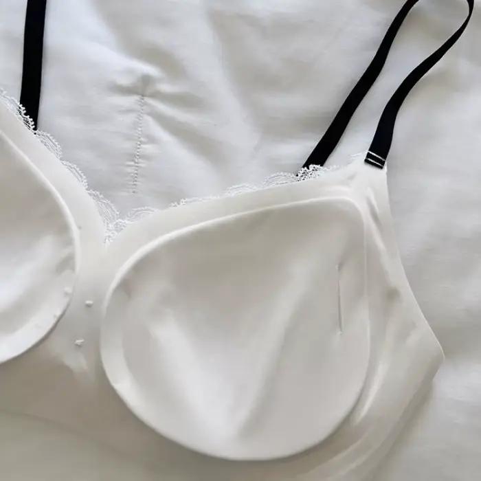 Lingerie en dentelle et à imprimé floral : soutien-gorge push-up pour femmes aux poitrines petites, conçu pour minimiser les bourrements latéraux, sans coutures et sans armatures