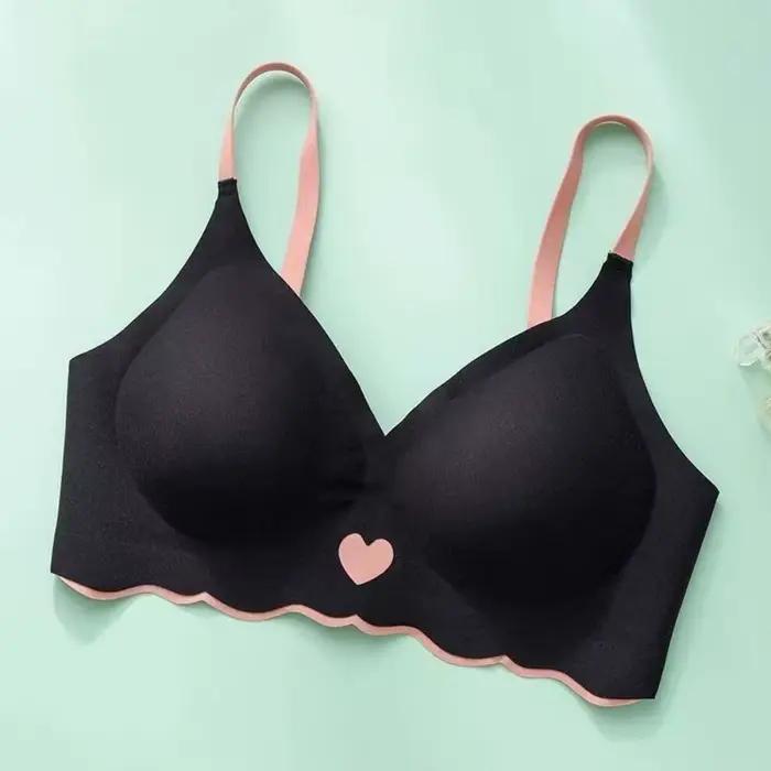 Soutien-gorge sans fil ajusté effet push-up, sans coutures, anti-choc, pour le sport, pour filles et femmes