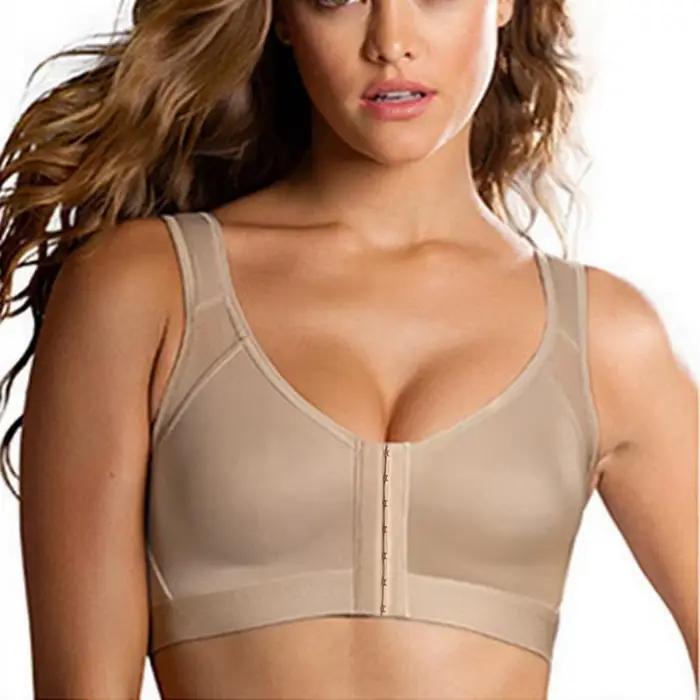 Femmes fermeture avant Posture correcteur soulever soutien-gorge dos croisé Push Up sous-vêtements antichoc sport soutien Fitness gilet soutiens-gorge S-5XL
