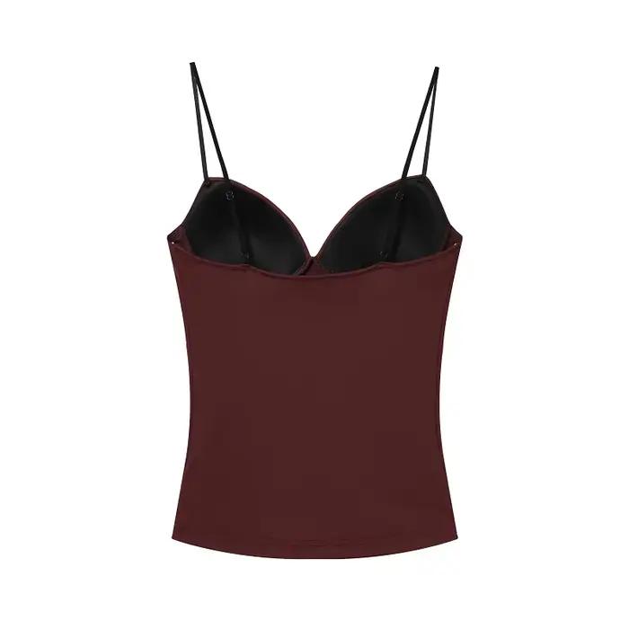 Camisier sexy MUJER en polyester pour femmes, bustier court, style club, été, occasions spéciales