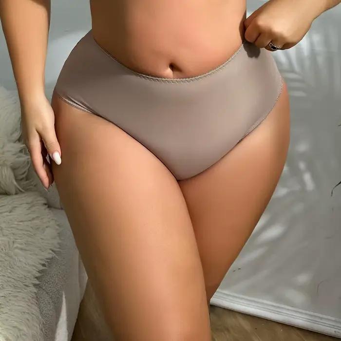 BEAUWEAR grande taille culottes pour femme grande taille sous-vêtements plaine mince caleçon 0XL 1XL 2XL 3XL 4XL 5XL-2025 # P P P P