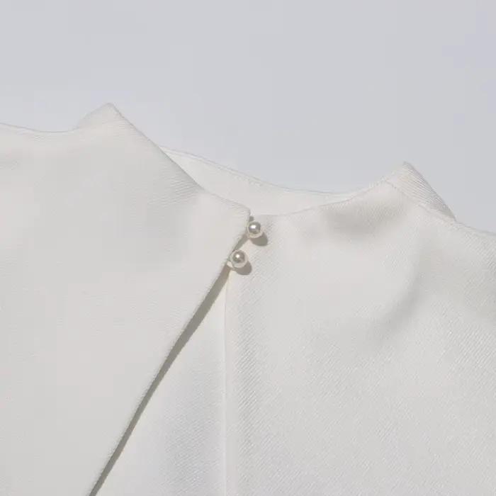 TWOTWINSTYLE odnímateľný plášť elegantné šaty pre ženy so štvorcovým výstrihom bez rukávov s vysokým pásom a rozparkom