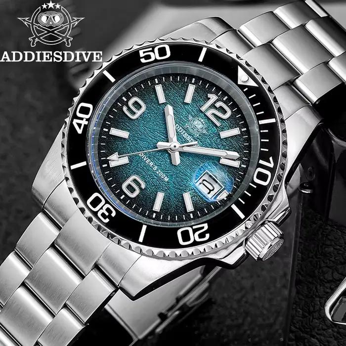 ADDIESDIVE 2025 Nové pánske potápačské hodinky 41mm quartzové náramkové