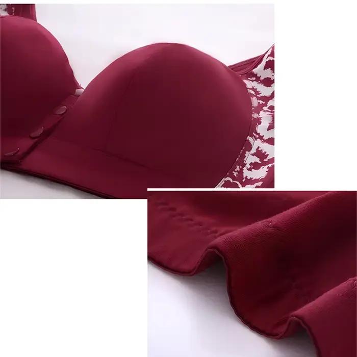 Soutien-gorge Confort Sans Armature à Fermeture Avant Grande Taille - Sans Coutures, Couvrance Totale, Facile à Mettre et à Retirer, Soutien-Gorge Femme Bonnets E 1XL-7XL