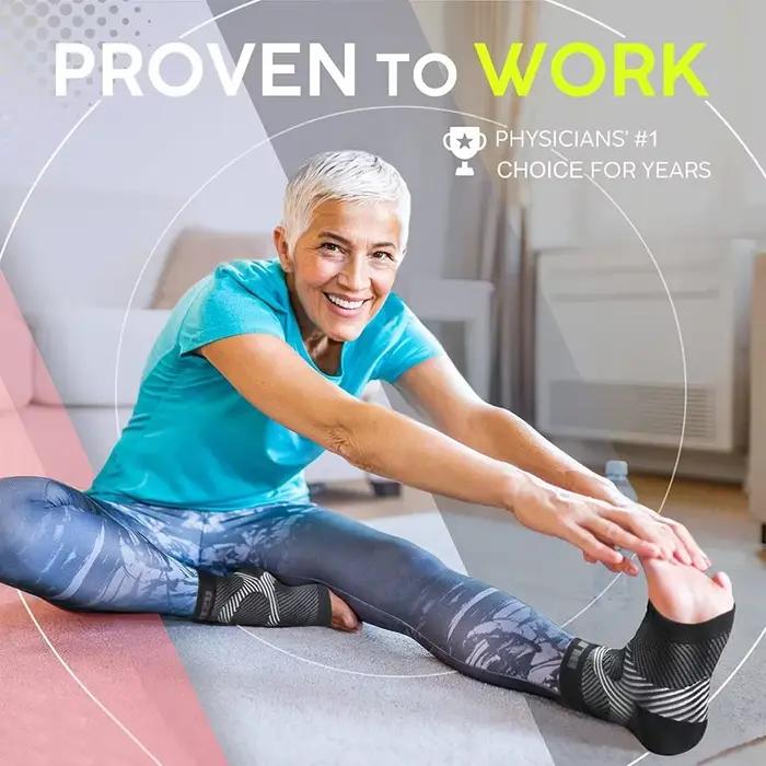 Attelle de fasciite plantaire, 1 paire, chaussettes de Compression nocturne, Supports de talon pour la douleur au talon, Support de fasciite plantaire, attelles de pied