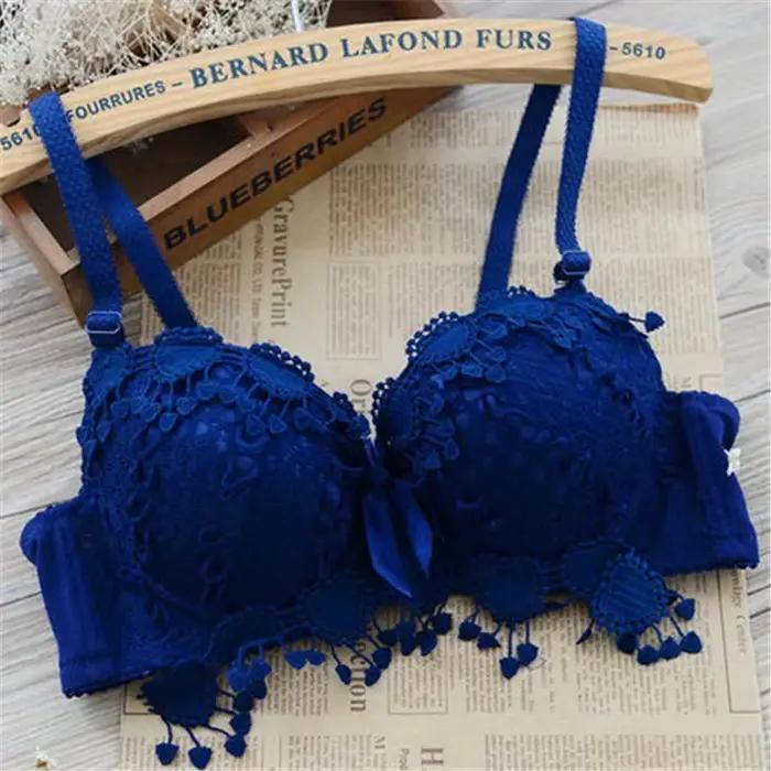 Femmes Sexy soutien-gorge dentelle douce bretelles réglables Push Up brassière à armatures Lingerie haut rembourré ropa de mujer brasieres para mujer