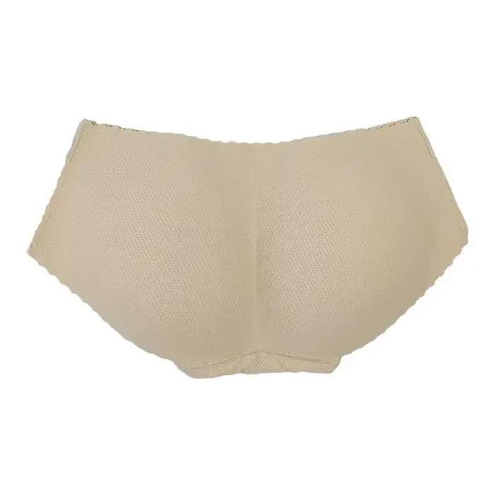 Culotte sexy taille moyenne pour femme avec rembourrage fessier, rehausseur de fesses et de hanches, sous-vêtement push-up sans couture