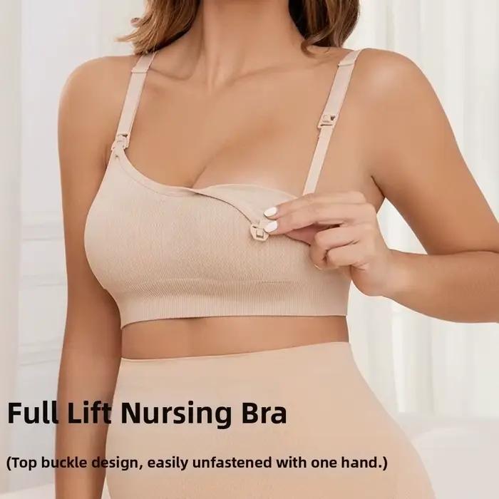 Soutiens-gorge d'allaitement confortables anti-affaissement sans armatures, sous-vêtements d'allaitement, soutien 3D, soutien-gorge de maternité doux et sans coutures pour femmes