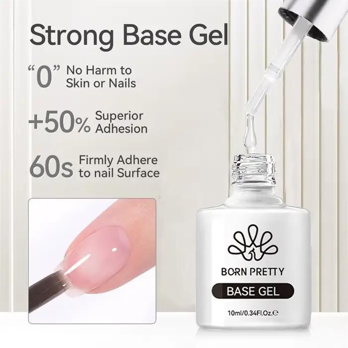 BORN PRETTY - Verhéritage nechtový gél polotrvalý UV lak Super Top Coat a Base Gel