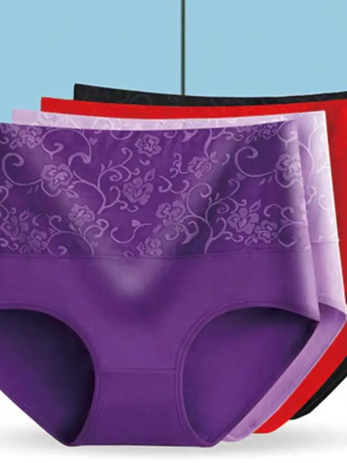 Bavlnené vysoké nohavičky pre ženy, sexy spodná bielizeň