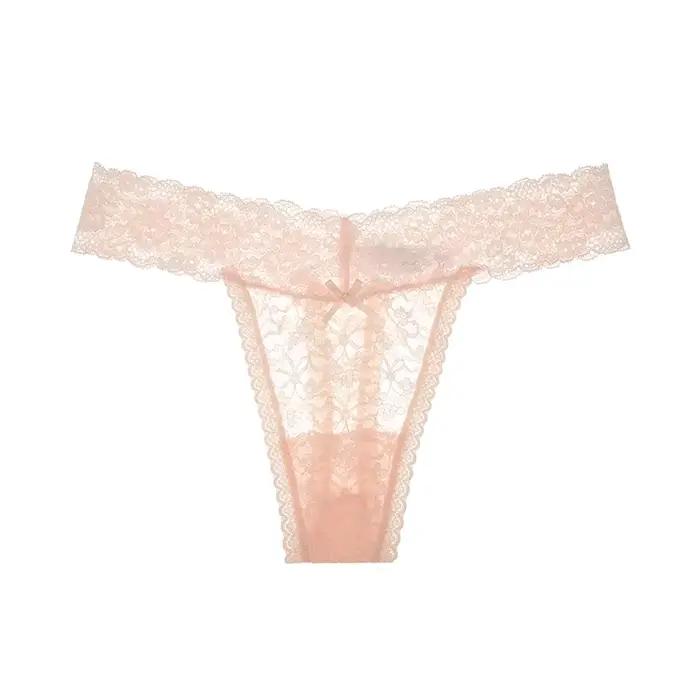 1Pcs Dentelle Transparente Tongs Pour Femme G-string Sous-Vêtements Sexy Femmes Lingerie Culotte femme Dames Caleçon BANNIROU