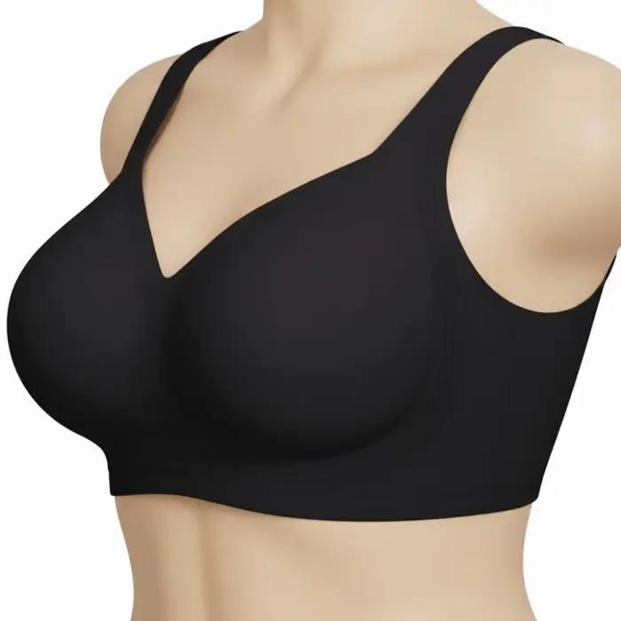 Soutien-gorge sans fil ajustable style débardeur anti-affaissement pour femme, lingerie push-up sans couture grande taille pour le yoga