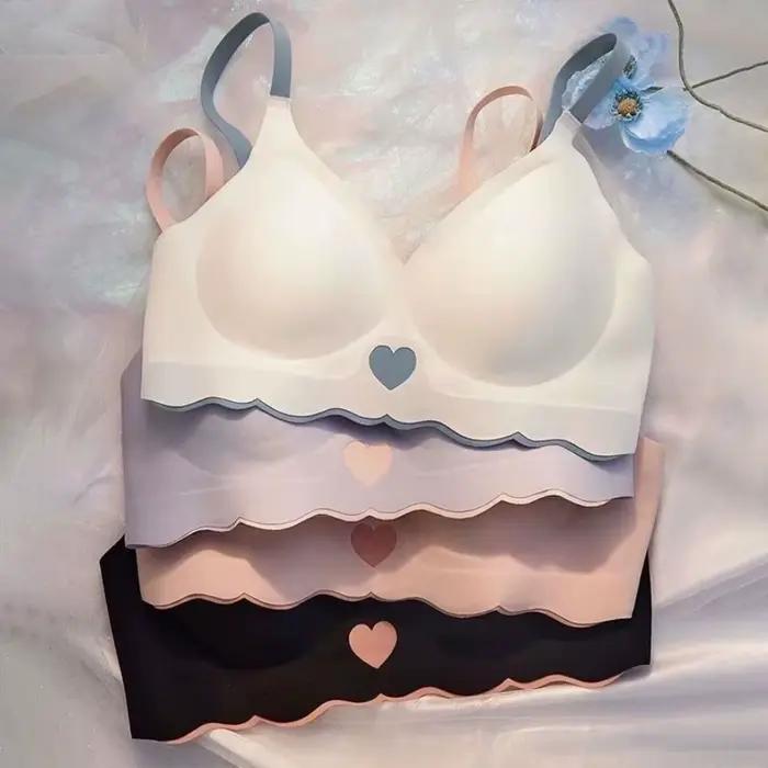 Soutien-gorge sans fil ajusté, antichoc, effet push-up, sans coutures, pour le sport et la course à pied