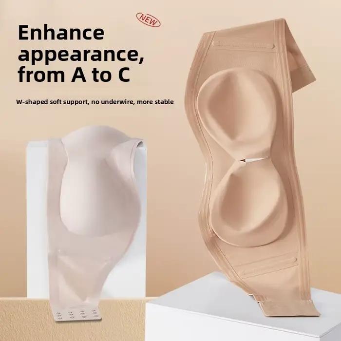 Bandeau sans armatures invisible dos pour femmes en nylon tissu confort soutien poitrine petite taille occasions spéciales activité quotidienne
