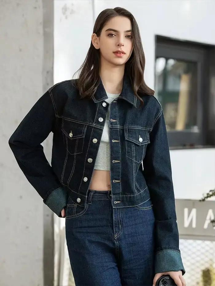 HH Dámsky módny denim set s manžetami