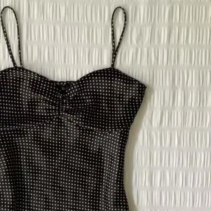 Dámske vintage bodkované tielko