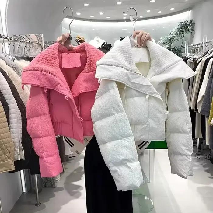 Teplá prešívaná bunda z bavlny pre ženy