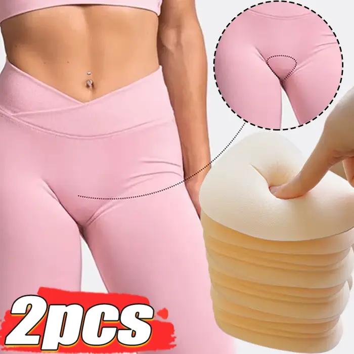 Culotte anti-cernes à bout de chameau pour femmes, éponge douce, réutilisable pour sous-vêtements, couverture de confidentialité, Invisible, auto-adhésif, coussinet de chameau sans couture