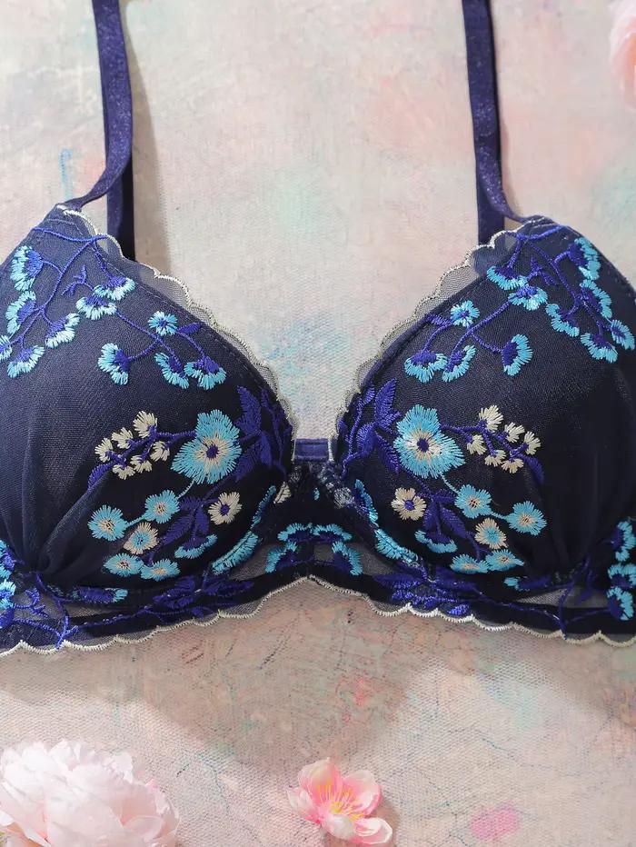 Soutien-gorge floral avec armatures pour femmes confortable pour tous les jours occasions spéciales et quotidiennes