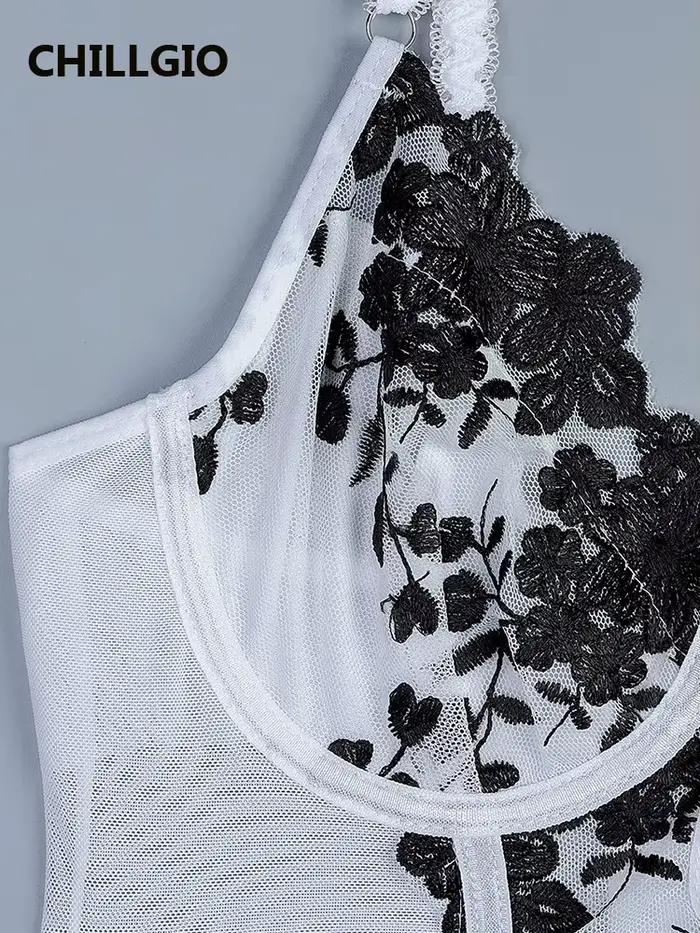 MiniInTheBox LGIO-Ensemble de Lingerie Pure pour Femme, Sous-Vêtements Push Up, Bas Sexy, Broderie Florale, ixde Luxe, Costume 7.0, 3 Pièces