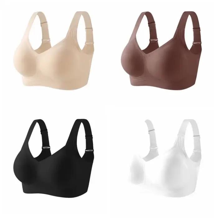 Soutien-gorge sans fil ajustable style débardeur anti-affaissement pour femme, lingerie push-up sans couture grande taille pour le yoga
