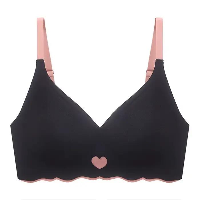 Soutien-gorge sans fil ajusté, antichoc, push-up, sans couture, effet galbant, réglable, pour le sport, pour filles et femmes