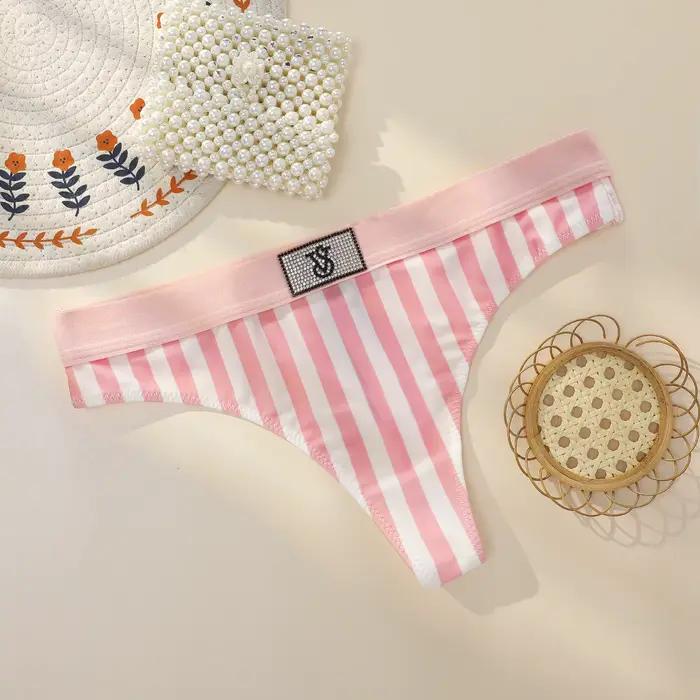 Lingerie sexy VS pour femmes, culottes sans couture en dentelle, tongs confortables et respirantes, sous-vêtements taille haute Victoria's Secret