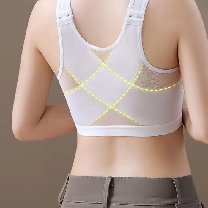 Podprsenka pre ženy s predným zapínaním Push Up Sexy dámska športová bielizeň tielko prilákať hrudník sťahovacia